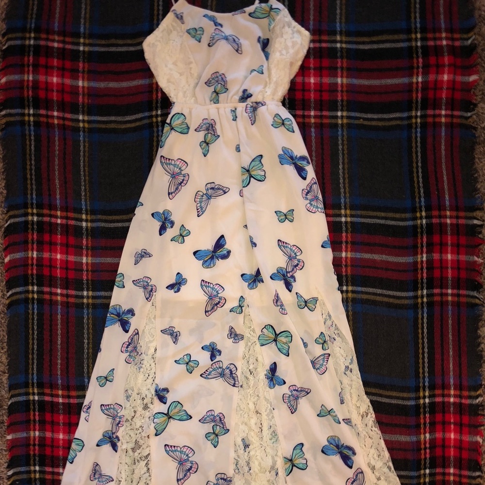 XS butterfly maxi dress